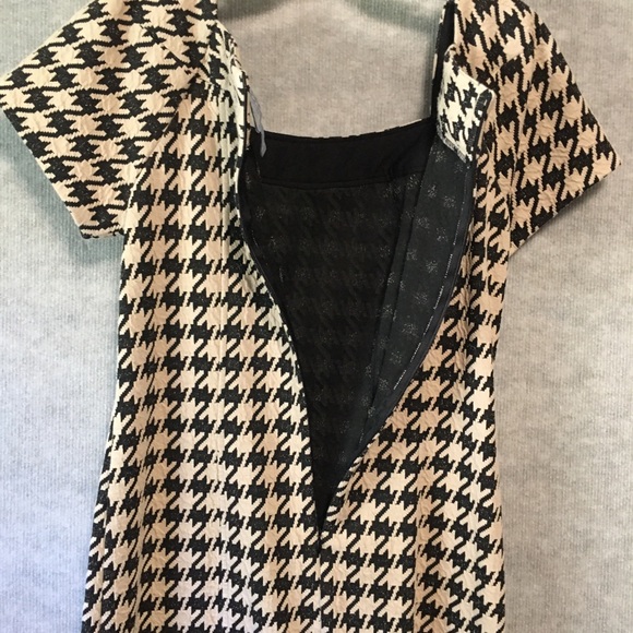 Y2K DRESS RABBIT RABBIT RABBIT HOUNDSTOOTH DRESS MEAN GIRLS CLUELESS PREPPY 10 - Picture 6 of 12
